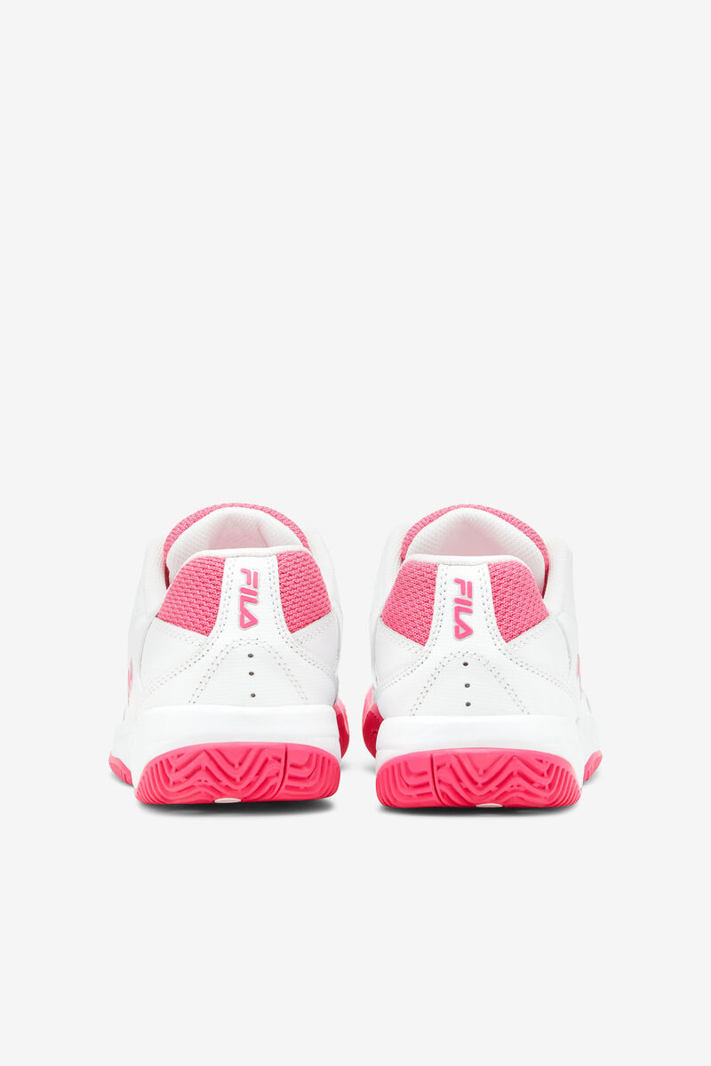 White / Pink / Metal Silver Women's Fila Double Bounce Sport Shoes | 6zaHk5wxskF