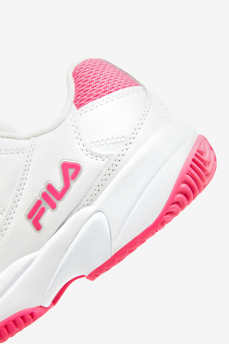 White / Pink / Metal Silver Women's Fila Double Bounce Sport Shoes | 6zaHk5wxskF