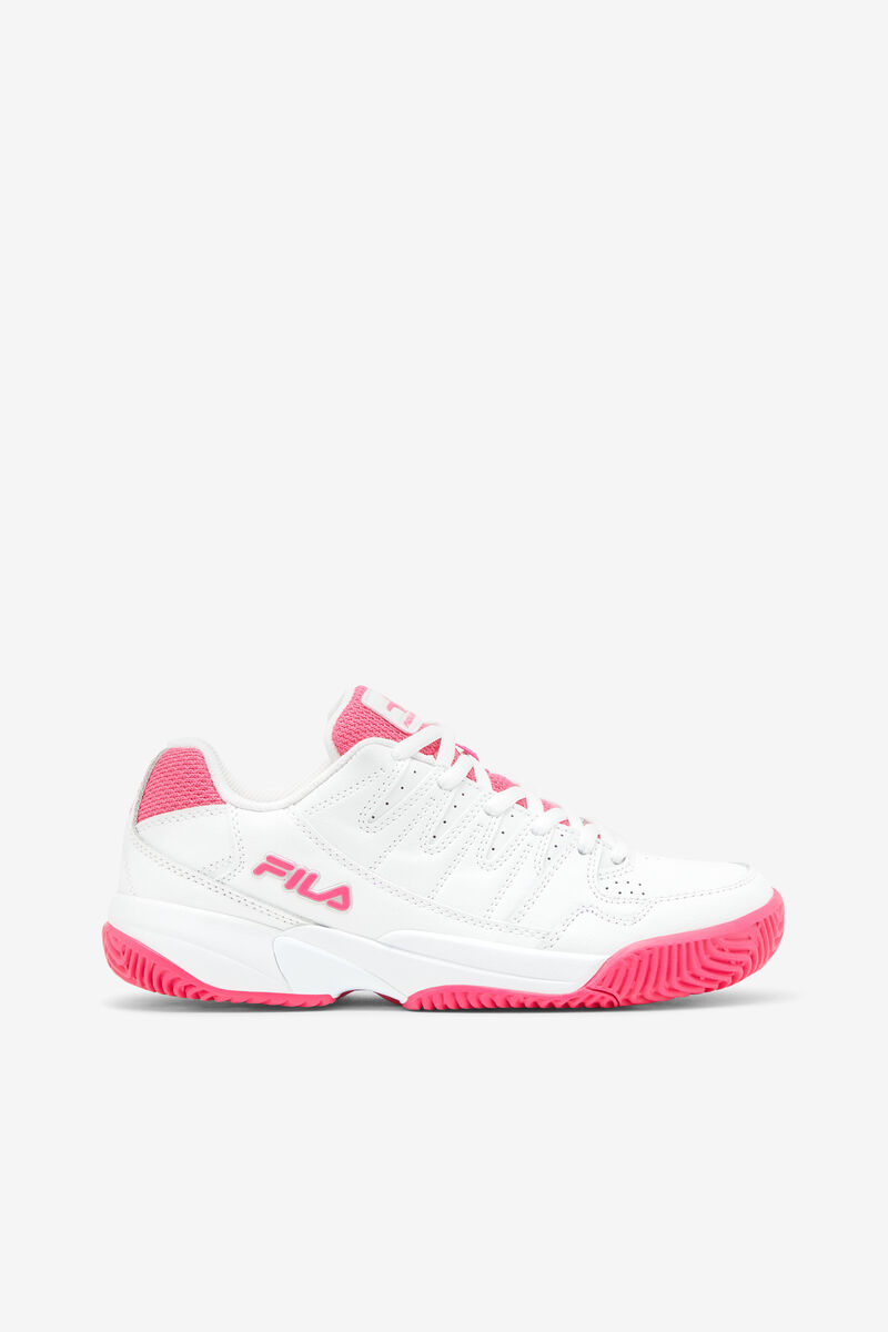 White / Pink / Metal Silver Women\'s Fila Double Bounce Sport Shoes | 6zaHk5wxskF