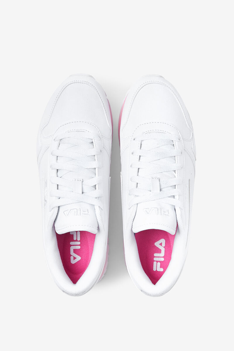 White / Pink / Pink Women's Fila Fila Orbit Stripe Trainers | xpLImKFAnzP