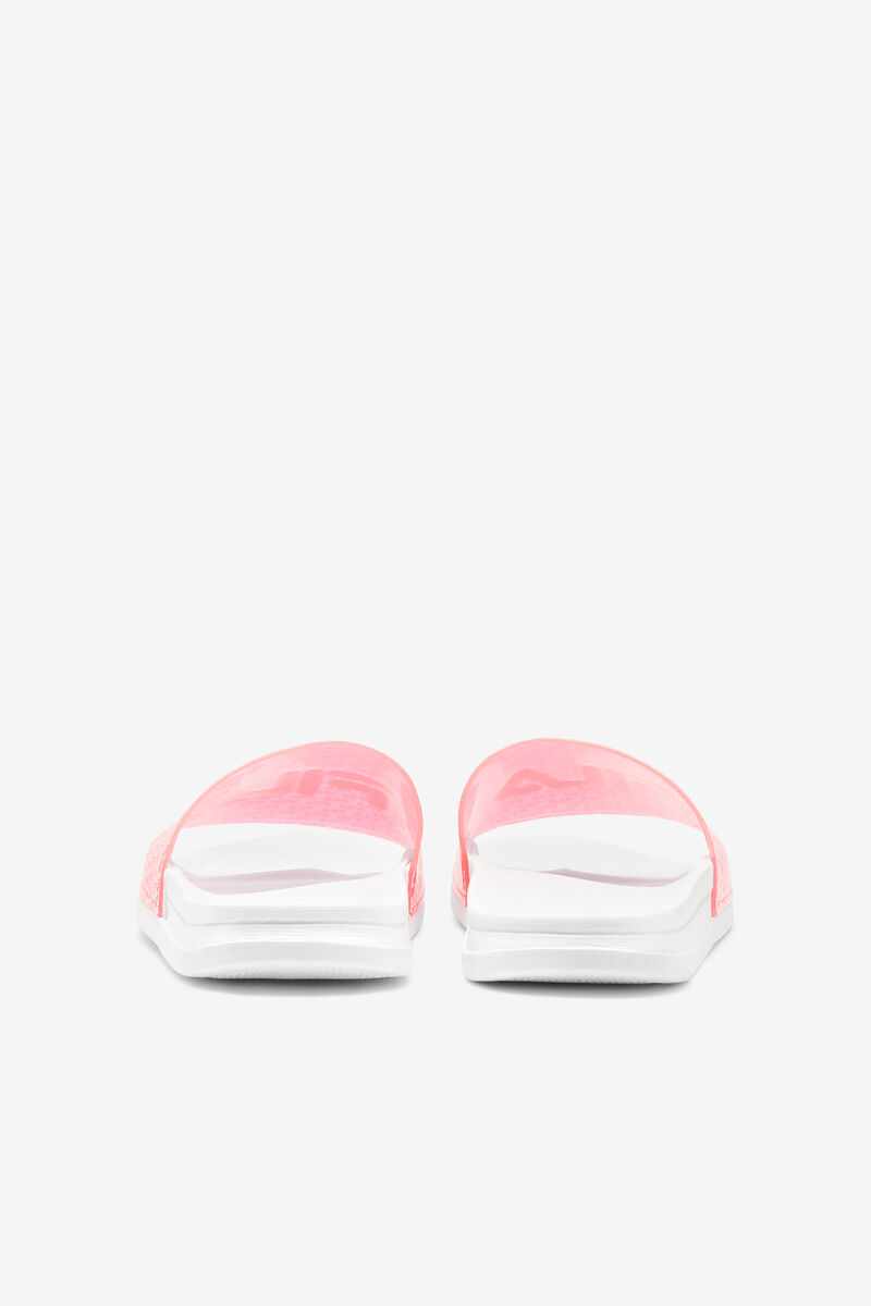 White / Pink / White Women's Fila Drifter Luxe Repeat Sandals | uMZRgJyneY6