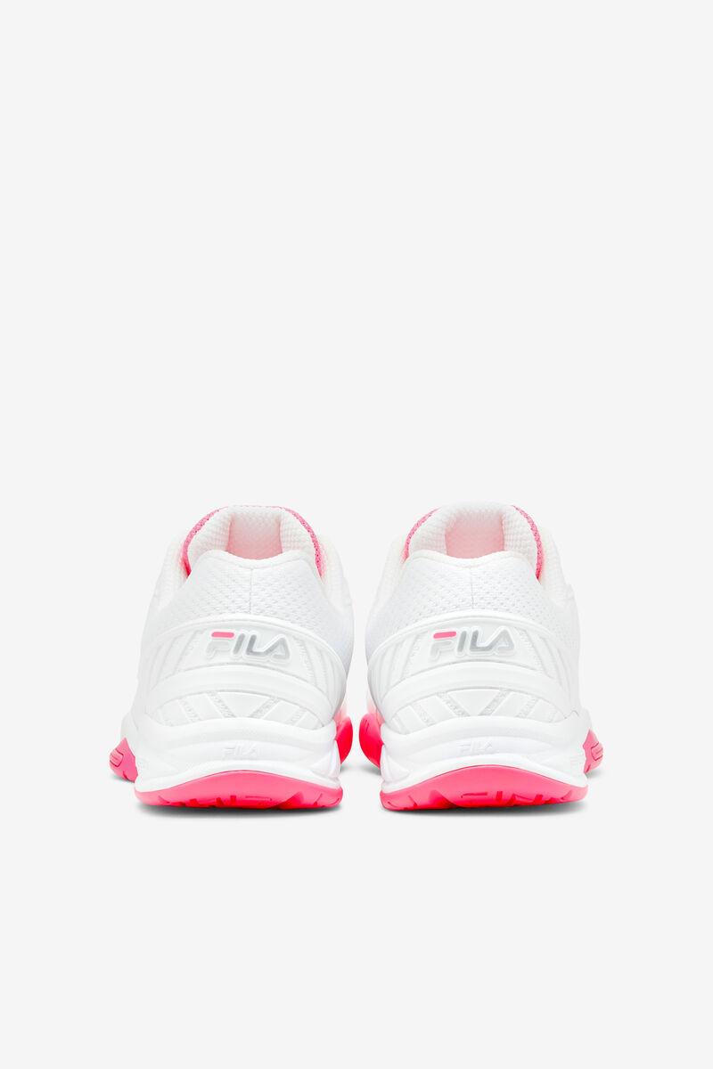 White / Pink / White Women's Fila Volley Zone Sport Shoes | VnHUOa1luhl