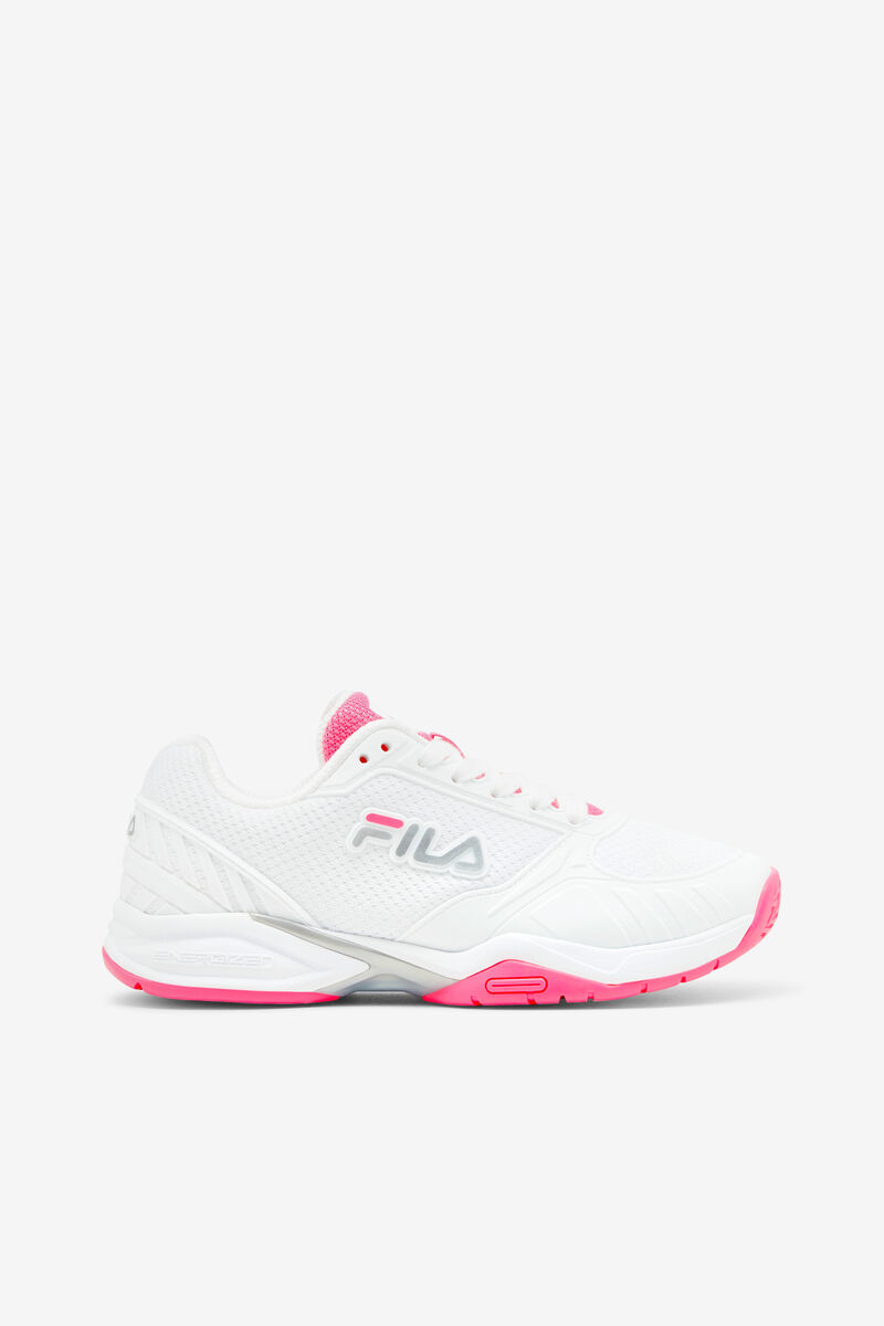 White / Pink / White Women\'s Fila Volley Zone Sport Shoes | VnHUOa1luhl