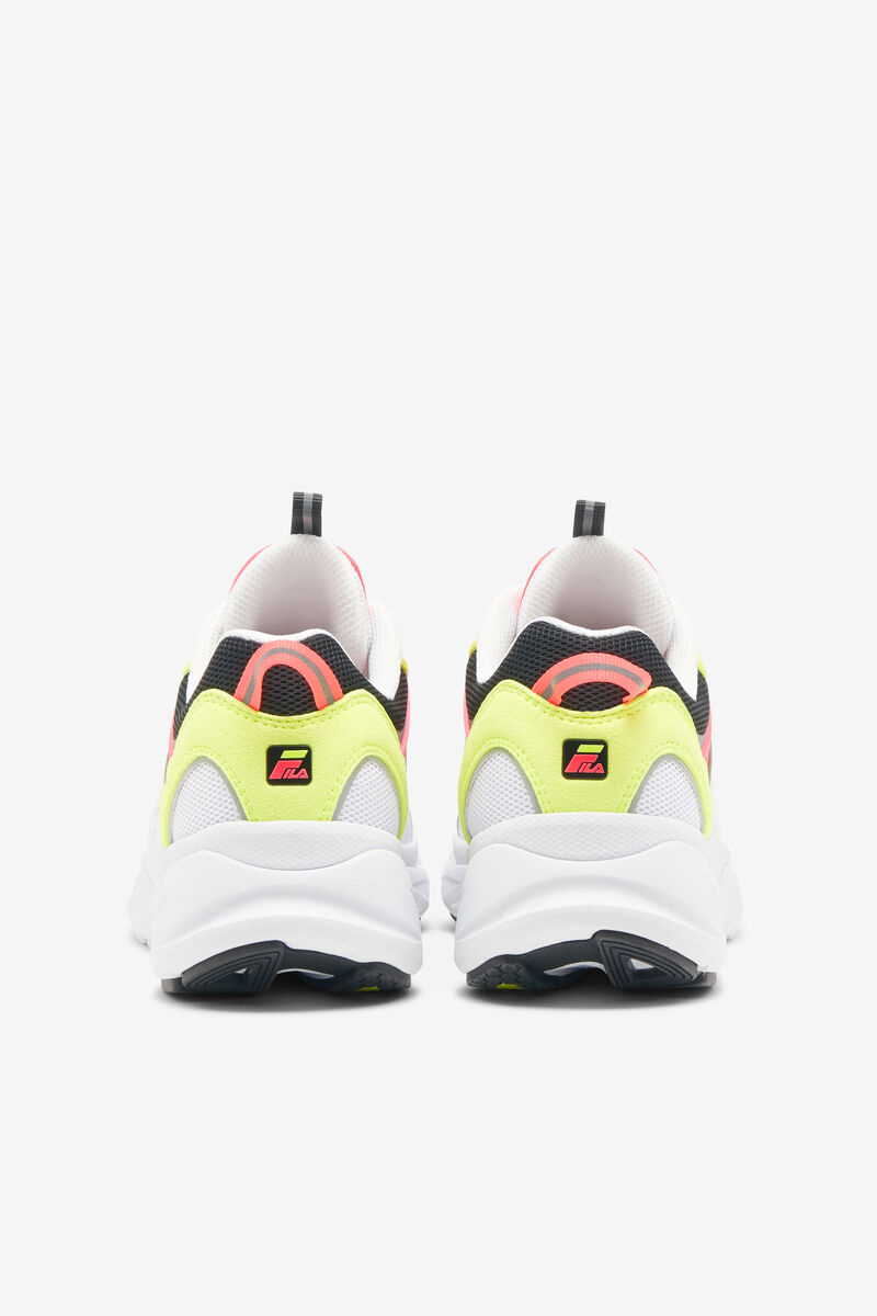 White / Pink / Yellow Women's Fila Trigate Plus Trainers | SpA2jaFulk3