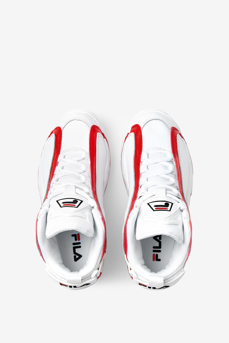 White / Red / Black Kids' Fila Big Grant Hill 2 Basketball Shoes | 1IRoZ3uyjoj