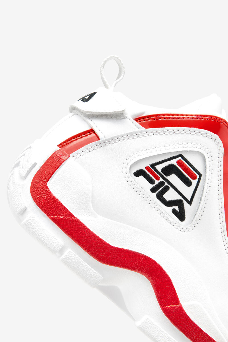 White / Red / Black Kids' Fila Big Grant Hill 2 Basketball Shoes | 1IRoZ3uyjoj