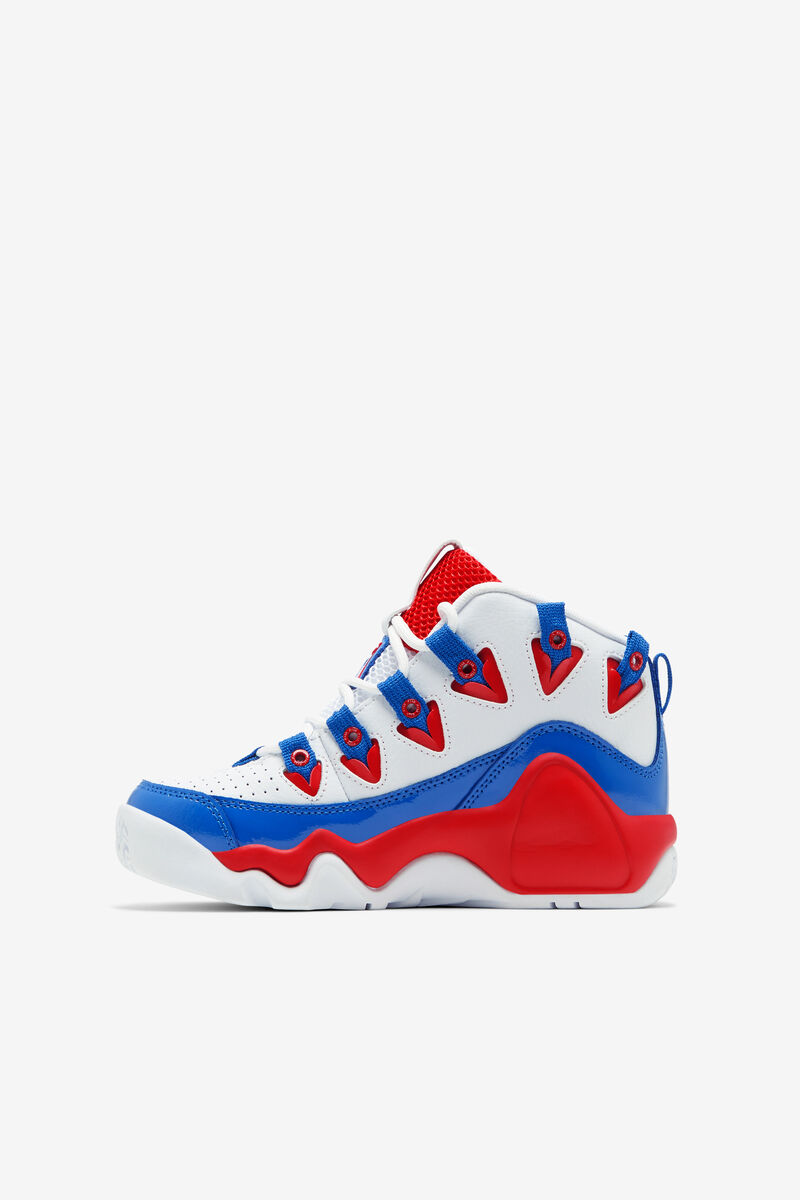 White / Red / Blue Kids' Fila Big Grant Hill 1 Basketball Shoes | rE2ive1I4yu