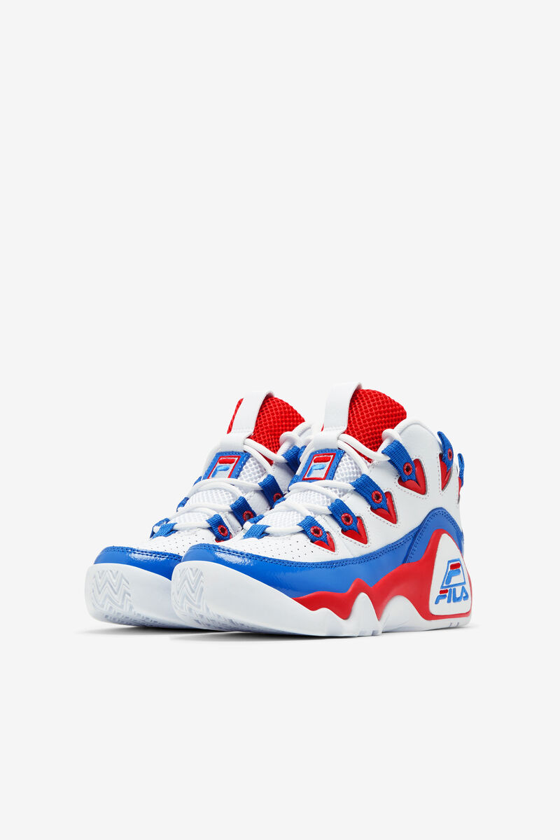 White / Red / Blue Kids' Fila Big Grant Hill 1 Basketball Shoes | rE2ive1I4yu