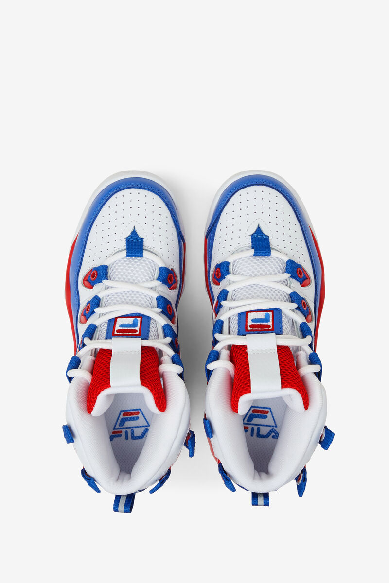 White / Red / Blue Kids' Fila Big Grant Hill 1 Basketball Shoes | rE2ive1I4yu