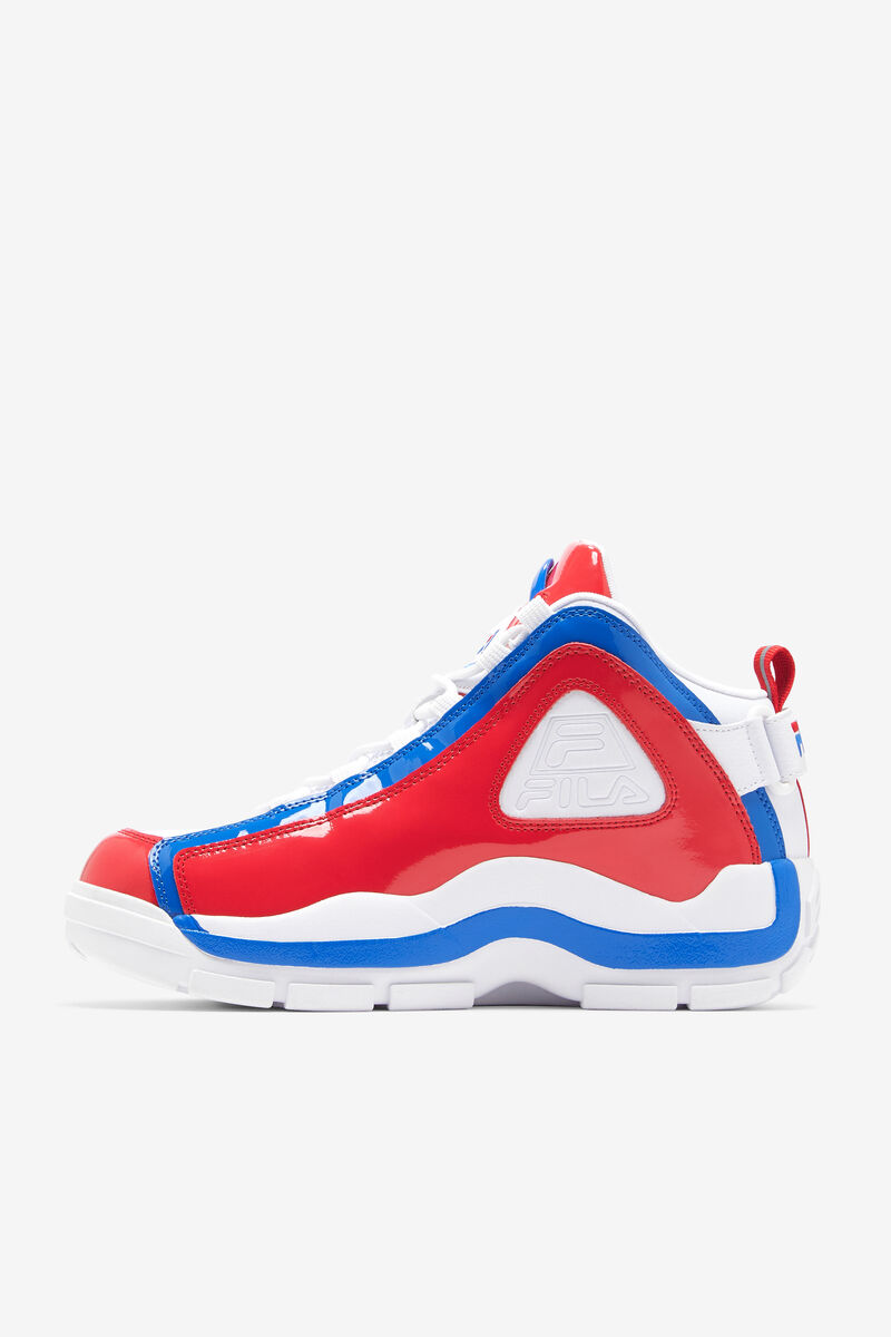 White / Red / Blue Men's Fila Grant Hill 2 - Red, White & Blue Basketball Shoes | Fila Trainers | WO