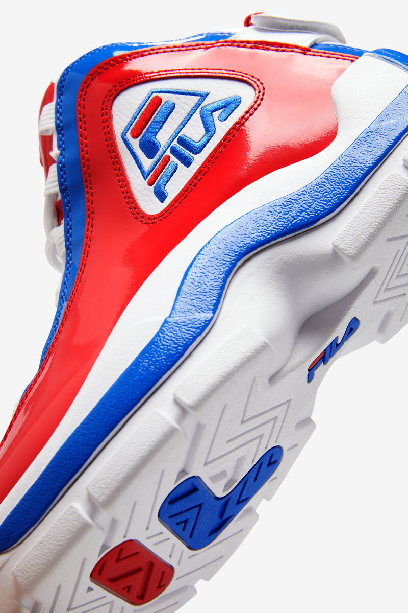 White / Red / Blue Men's Fila Grant Hill 2 - Red, White & Blue Basketball Shoes | Fila Trainers | WO