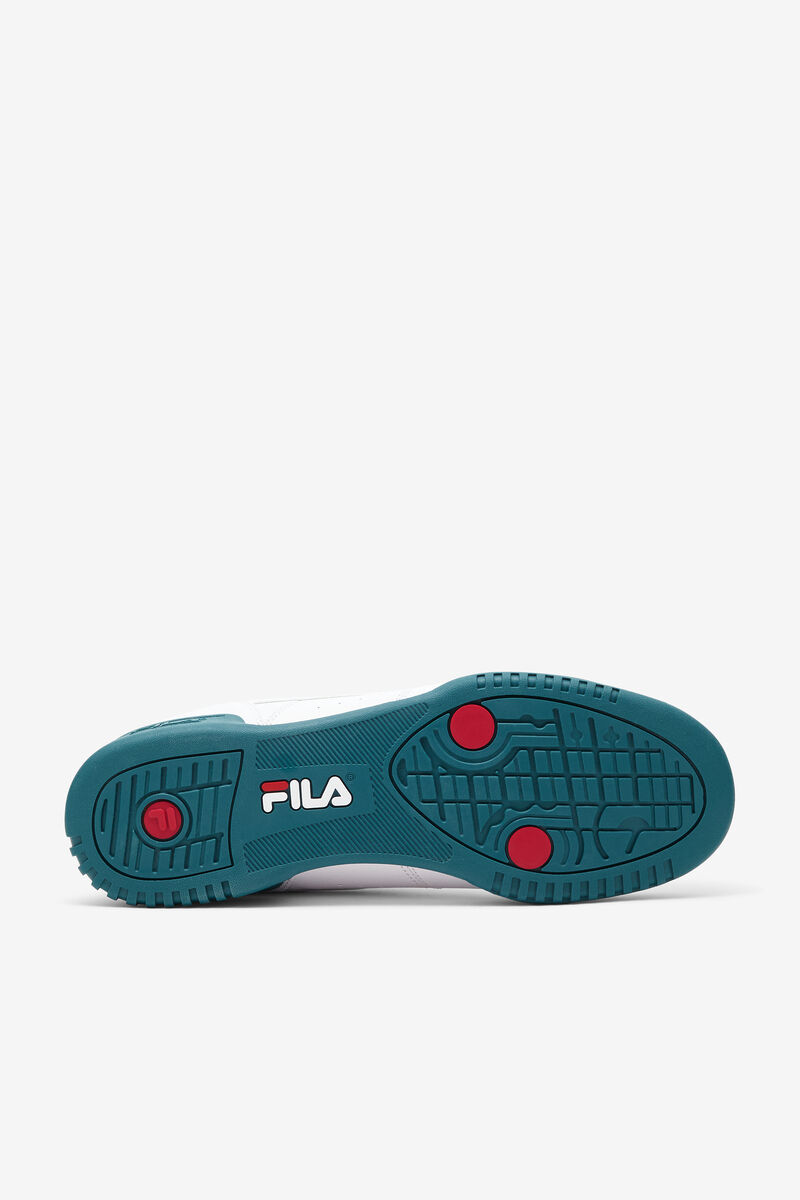 White / Red Men's Fila Original Fitness Op Flat Shoes | pgogtZA7bjm