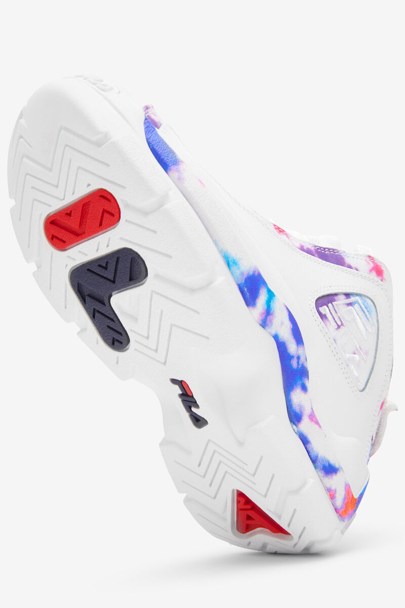 White / White Kids' Fila Big Grant Hill 2 Tie Dye Basketball Shoes | sexUKhpGyLe