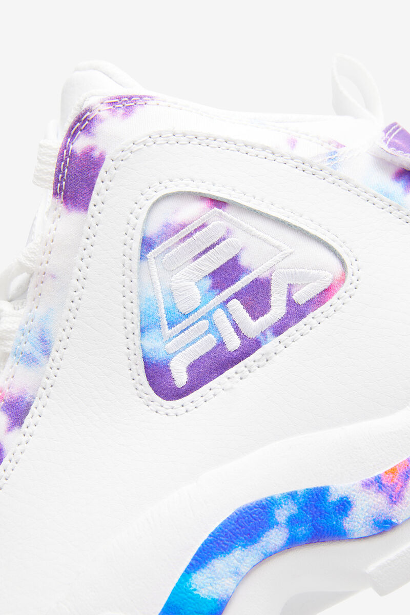 White / White Men's Fila Grant Hill 2 Tie Dye Basketball Shoes | TmOZkH2iov1