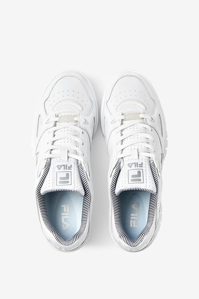 White / White / Metal Silver Men's Fila Teratach 600 Low Top Shoes | Fila Trainers | eJ61l9n2Umo