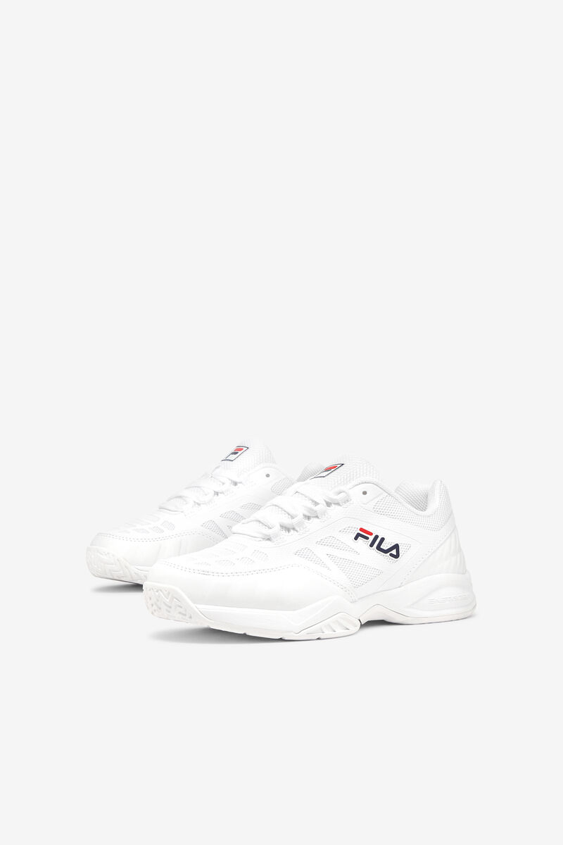 White / White / White Kids' Fila Big Axilus Jr Tennis Shoes | FIf4ItmftJN