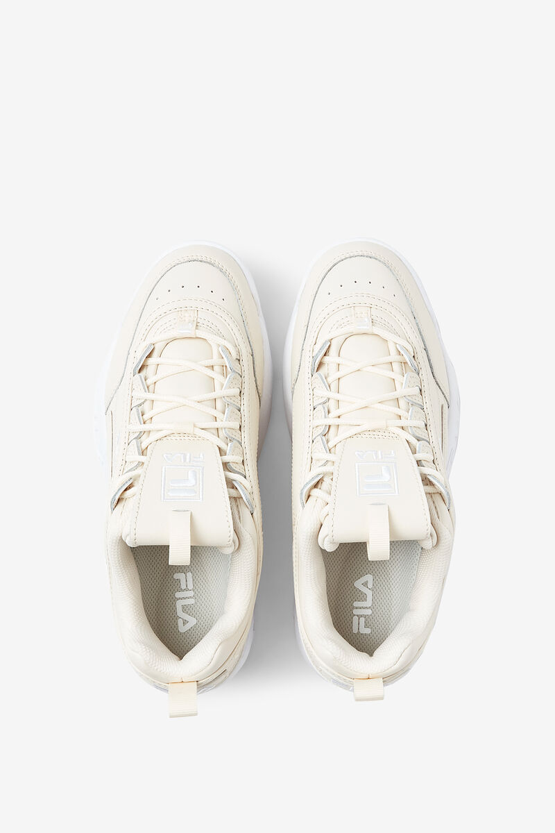 White / White / White Women's Fila Disruptor 2 Premium Platform Shoes | GMaxCk6iyaW