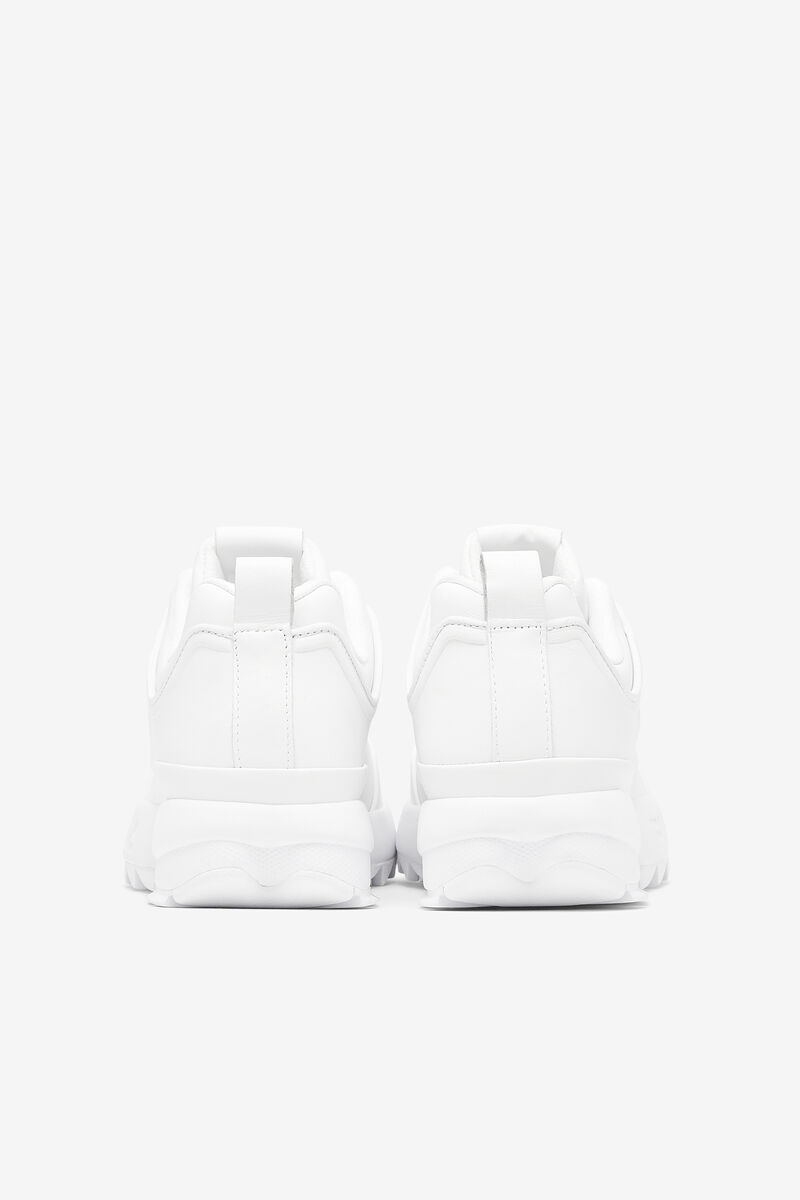 White / White / White Women's Fila Disruptor Zero Platform Shoes | MkNugmdmC3d