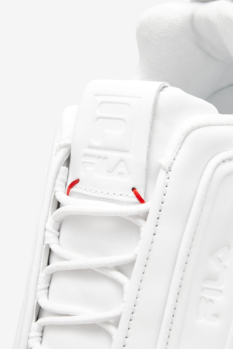 White / White / White Women's Fila Disruptor Zero Platform Shoes | MkNugmdmC3d