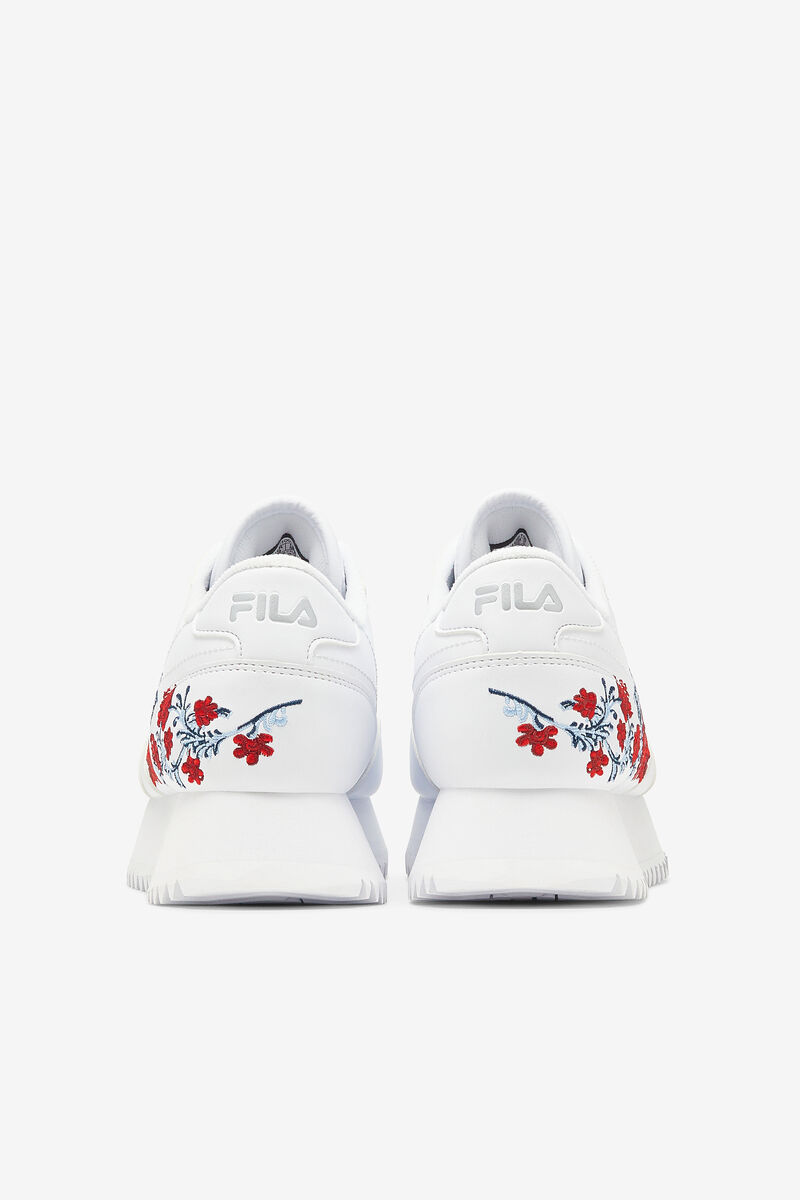 White / White / White Women's Fila Fila Orbit Flower Trainers | efg1L4vLCOS