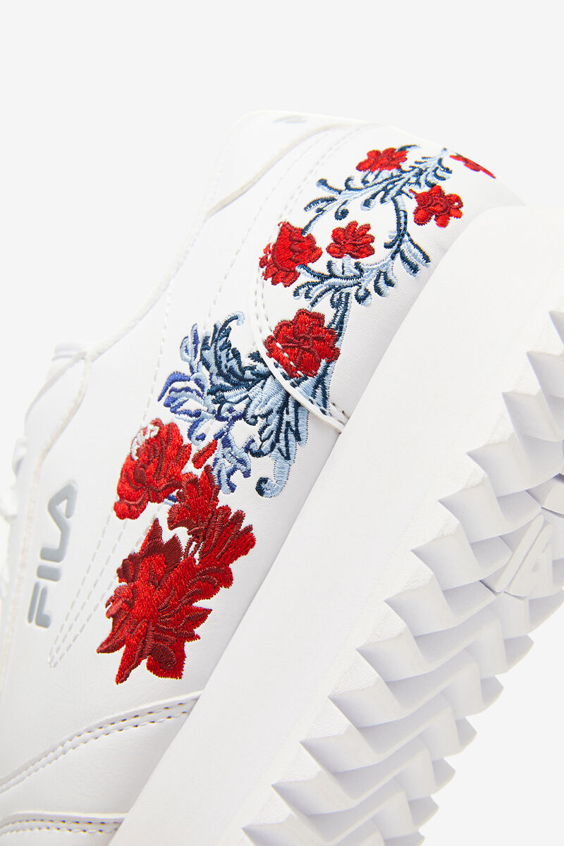 White / White / White Women's Fila Fila Orbit Flower Trainers | efg1L4vLCOS