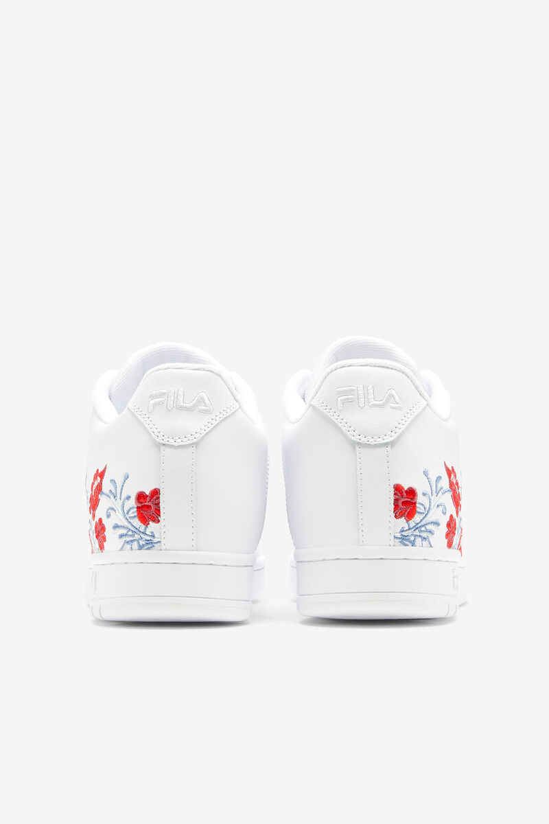 White / White / White Women's Fila Wx-110 Flower Trainers | 6QbugSpm8N7