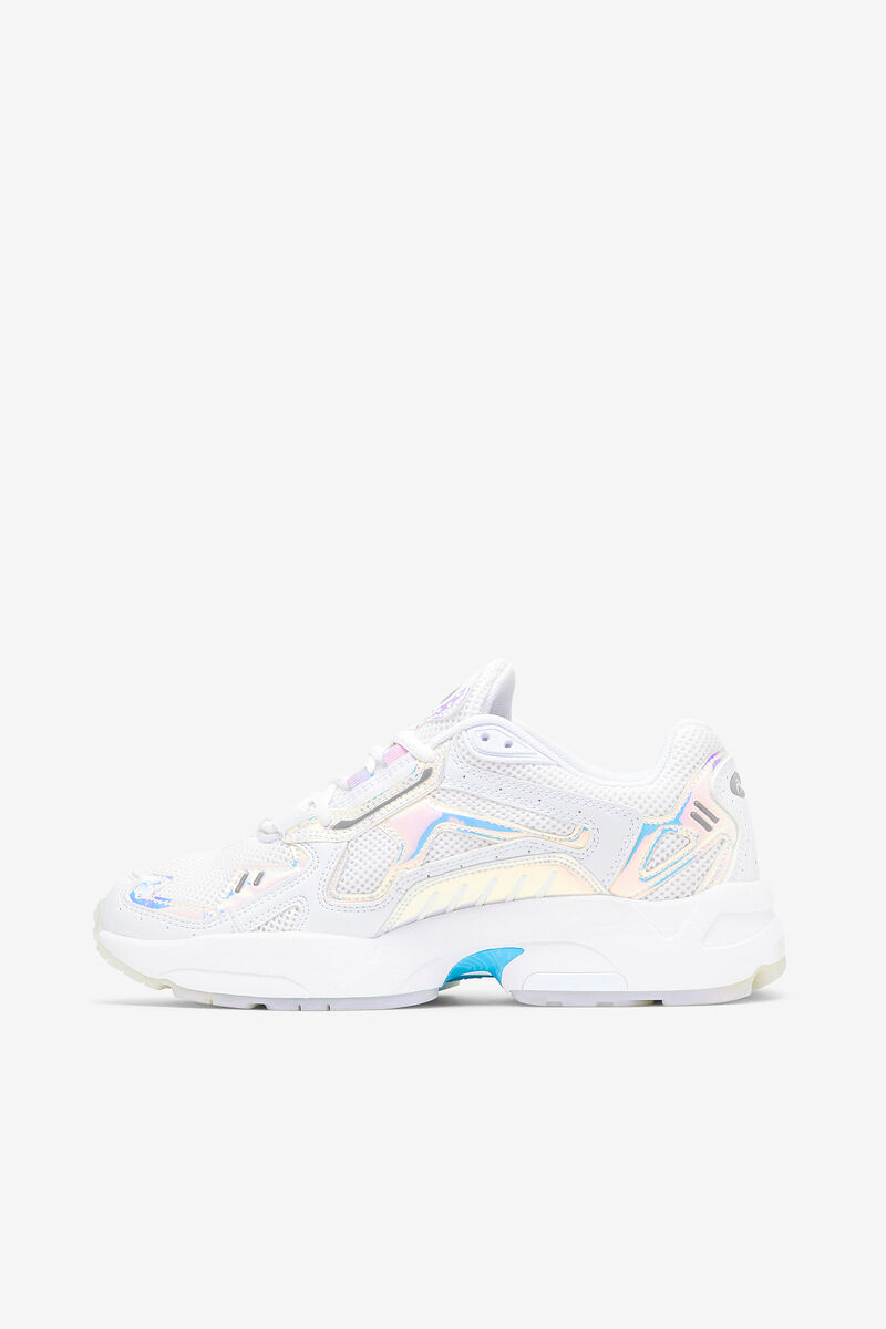 White / White Women's Fila Archive Rjv Iridescent Trainers | lw9XnMqDwUr