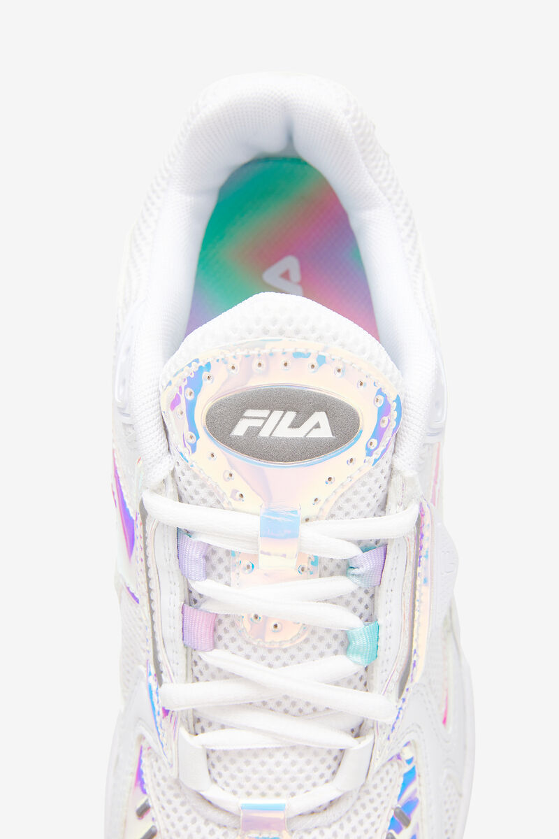 White / White Women's Fila Archive Rjv Iridescent Trainers | lw9XnMqDwUr