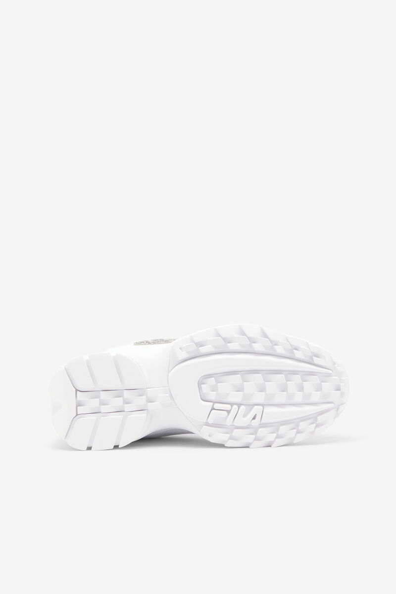 White / White Women's Fila Disruptor 2 Snake Platform Shoes | BwQfJjMVyNq