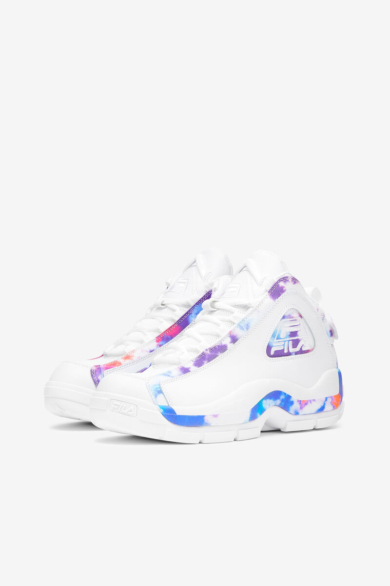 White / White Women's Fila Grant Hill 2 Tie Dye Trainers | pmxbC7FGStl