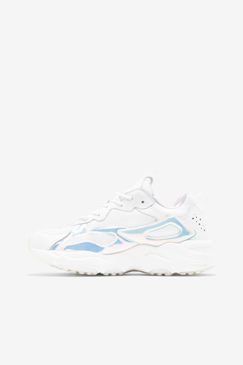 White / White Women's Fila Ray Tracer Iri Sport Shoes | Y7tbfjgTioI