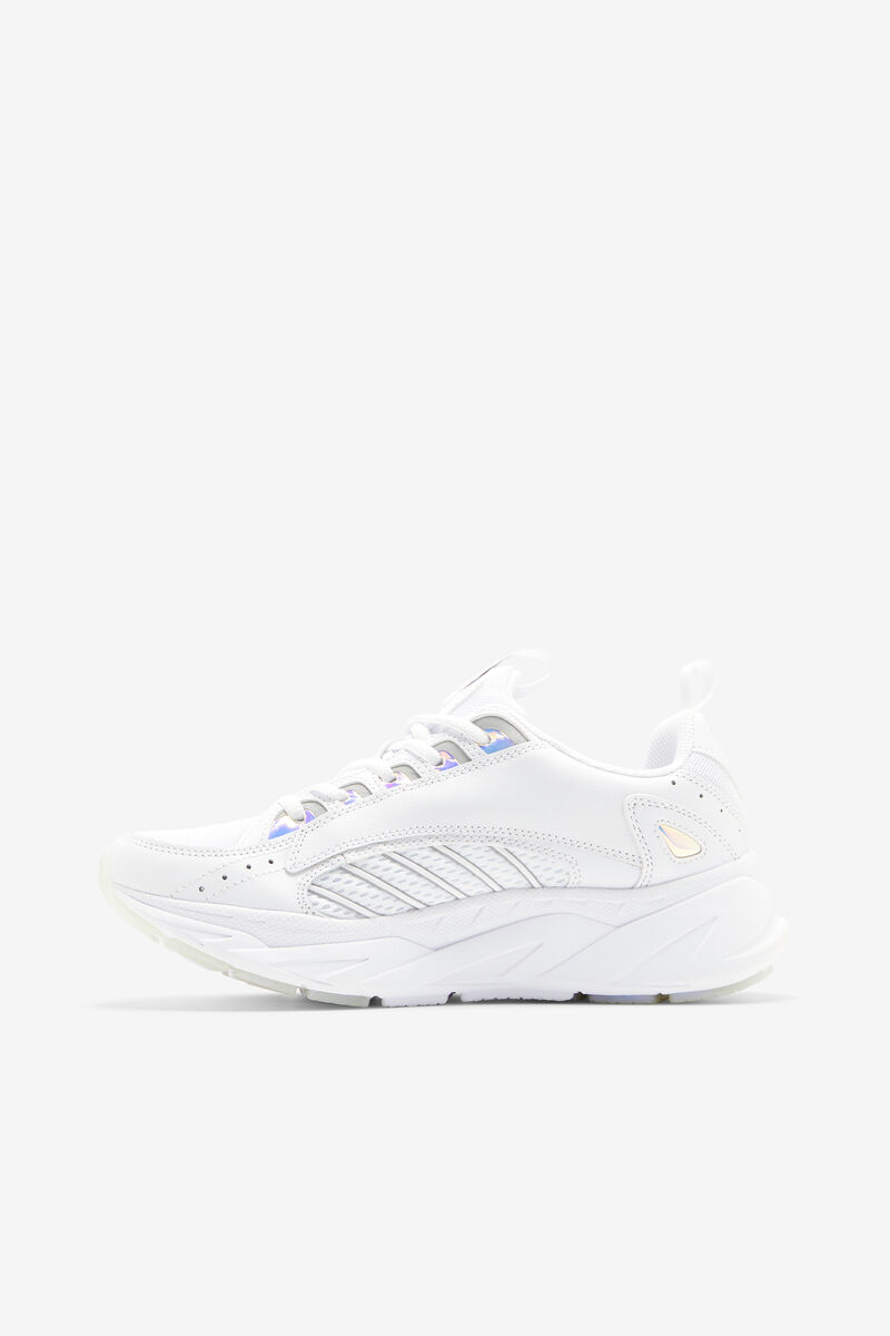 White / White Women's Fila Surefire Iridescent Trainers | zVWBooXQ1QU