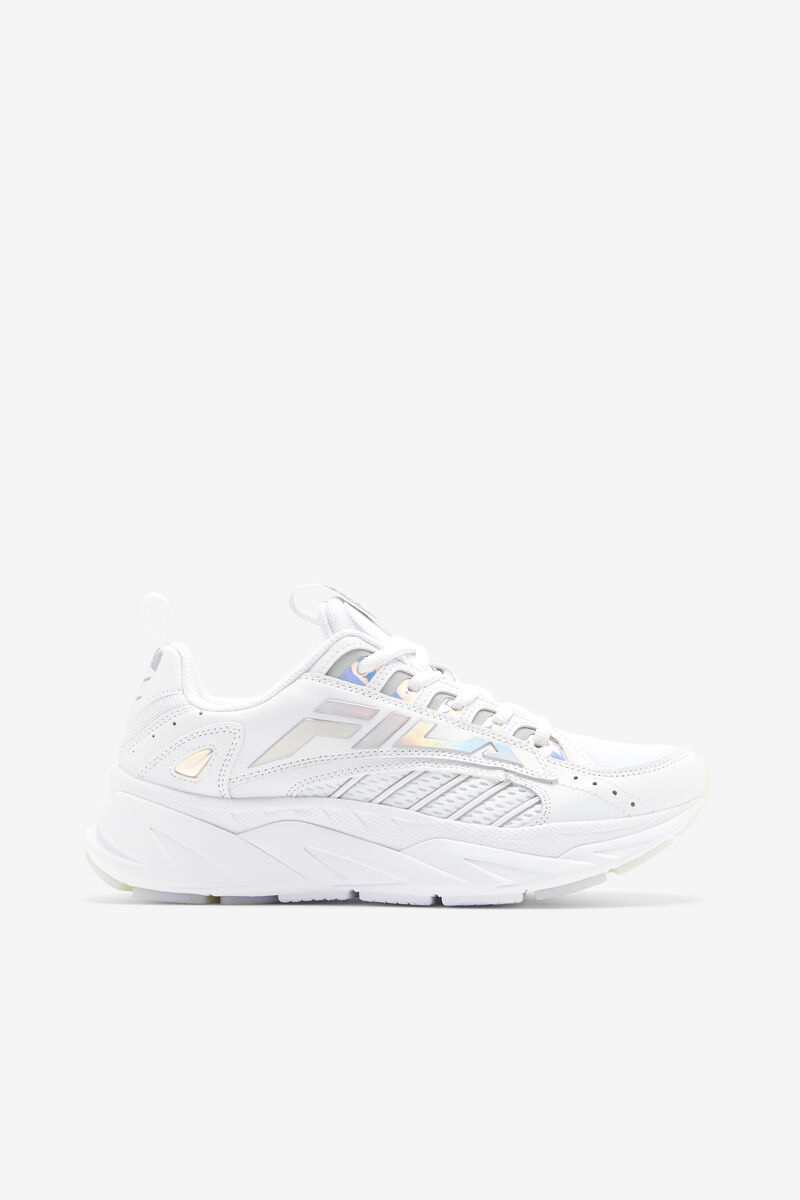 White / White Women\'s Fila Surefire Iridescent Trainers | zVWBooXQ1QU