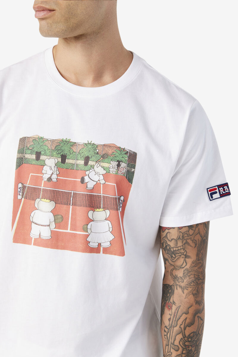 White Women's Fila Fila X Rb Babar Kurtt T Shirts | v7sbaQjNUNF