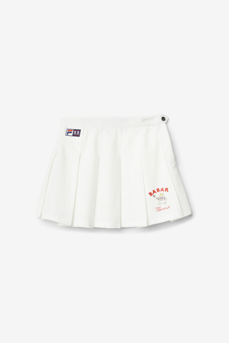 White Women\'s Fila Fila X Rb Babar Lovell Skirt Skirts | 4yZwwQqtc6L