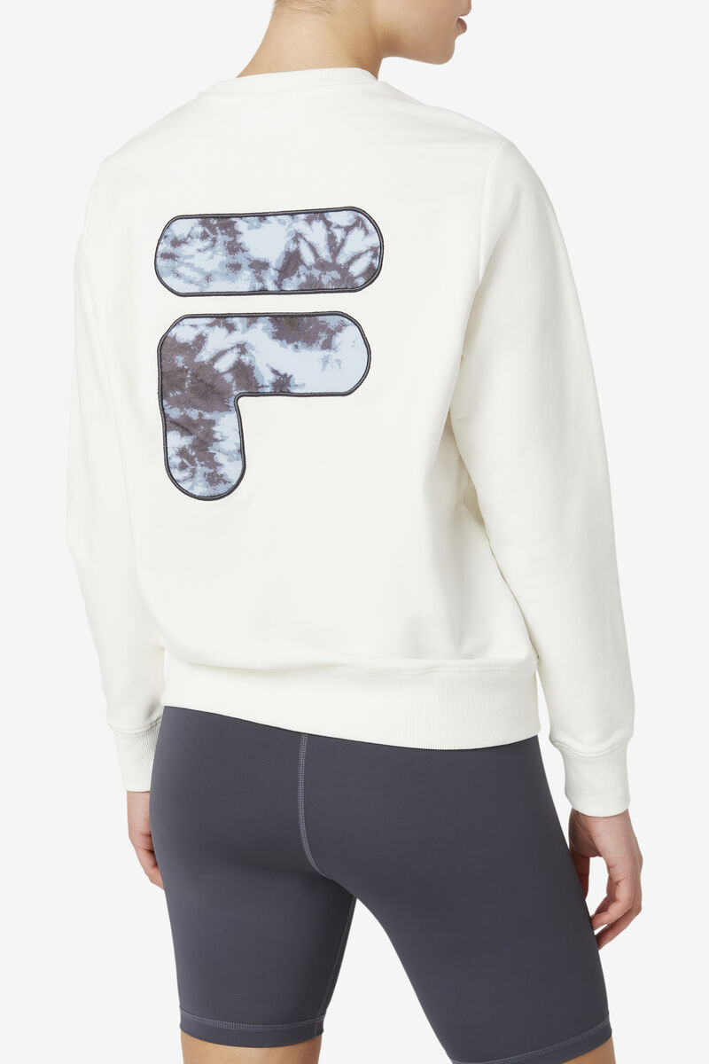 White Women's Fila Galatea Sweatshirt Sweatshirts | 3mQ9e82WiB7