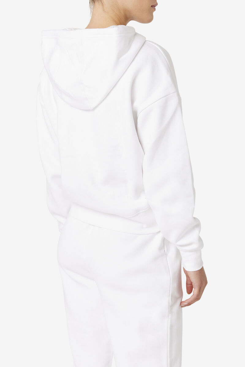 White Women's Fila Marina Hoodie Hoodies | GbqLs7mUHNh