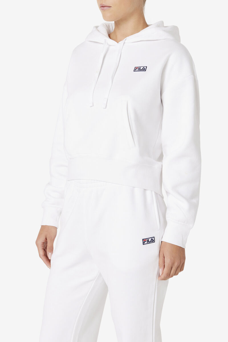 White Women's Fila Marina Hoodie Hoodies | GbqLs7mUHNh