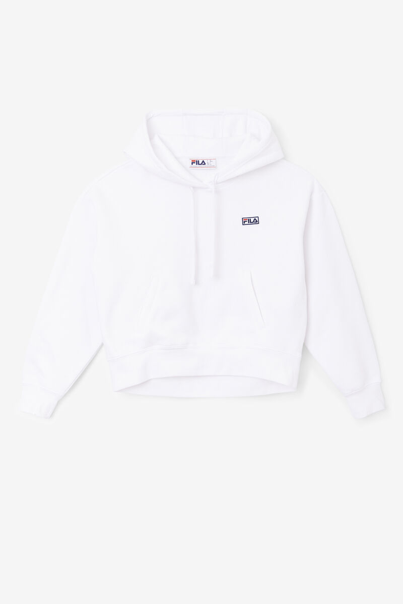 White Women\'s Fila Marina Hoodie Hoodies | GbqLs7mUHNh