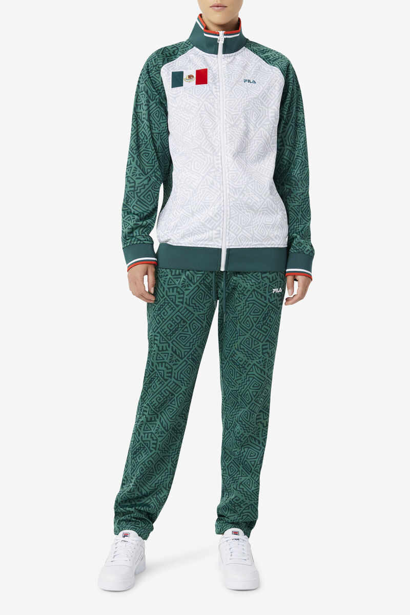 White Women's Fila Mexico Pant Tracksuits | 3dfHG4DKFiI