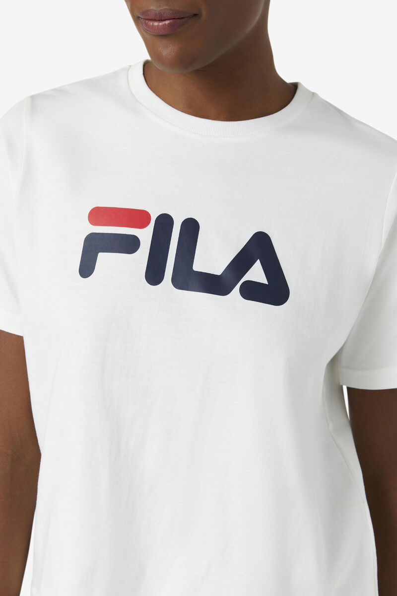 White Women's Fila Miss Eagle T Shirts | 18wQtKEQbGm