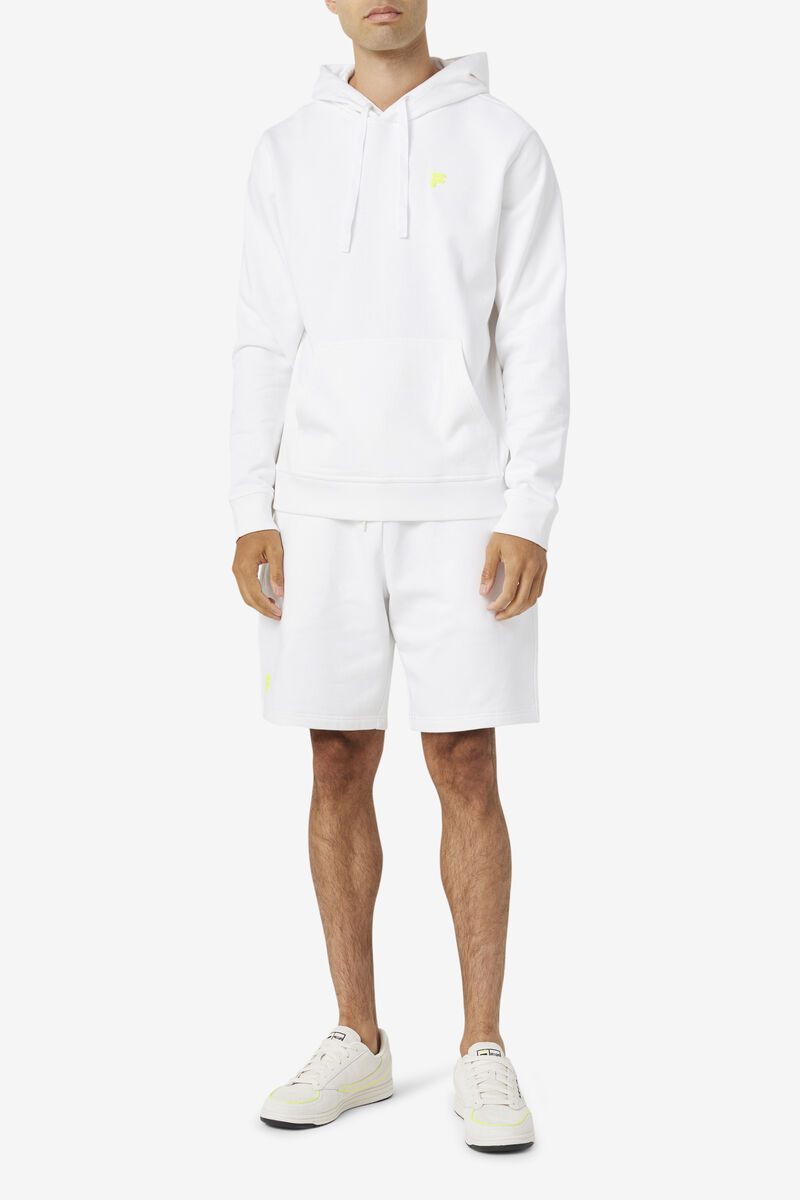 White / Yellow Men's Fila Phoenix Hoodie Hoodies | QjtzD1GlEaS