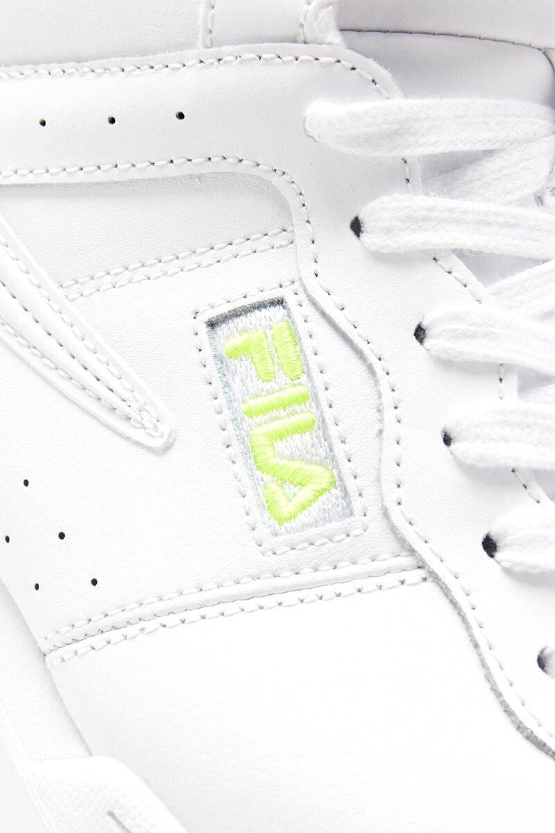 White / Yellow / White Women's Fila F-13 Trainers | zit2hktuXm3