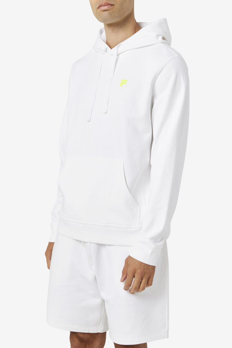 White / Yellow Women's Fila Phoenix Hoodie Hoodies | 5DffdYfdWaT