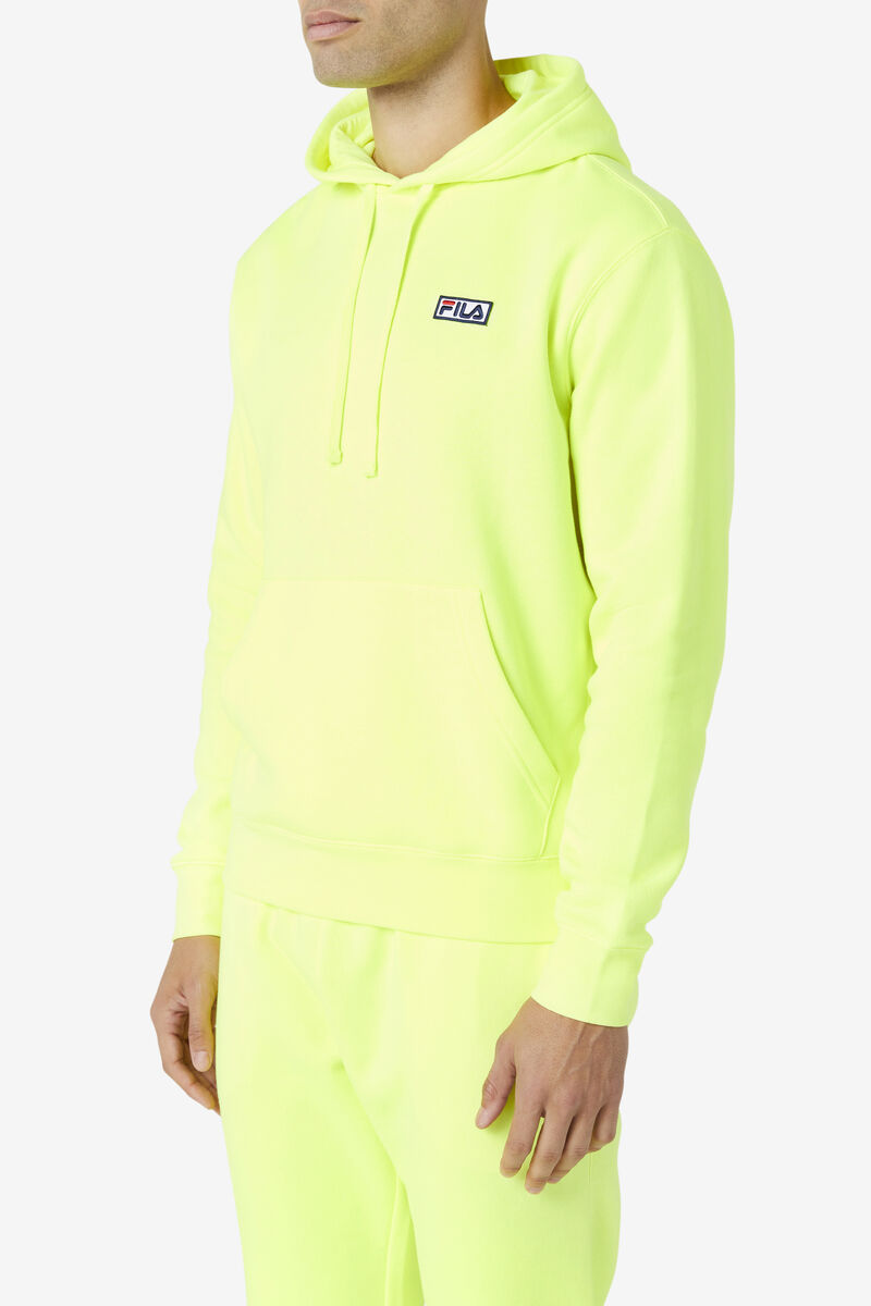 Yellow / Black Men's Fila Algot Hoodie Hoodies | BM6jFOTVxGk