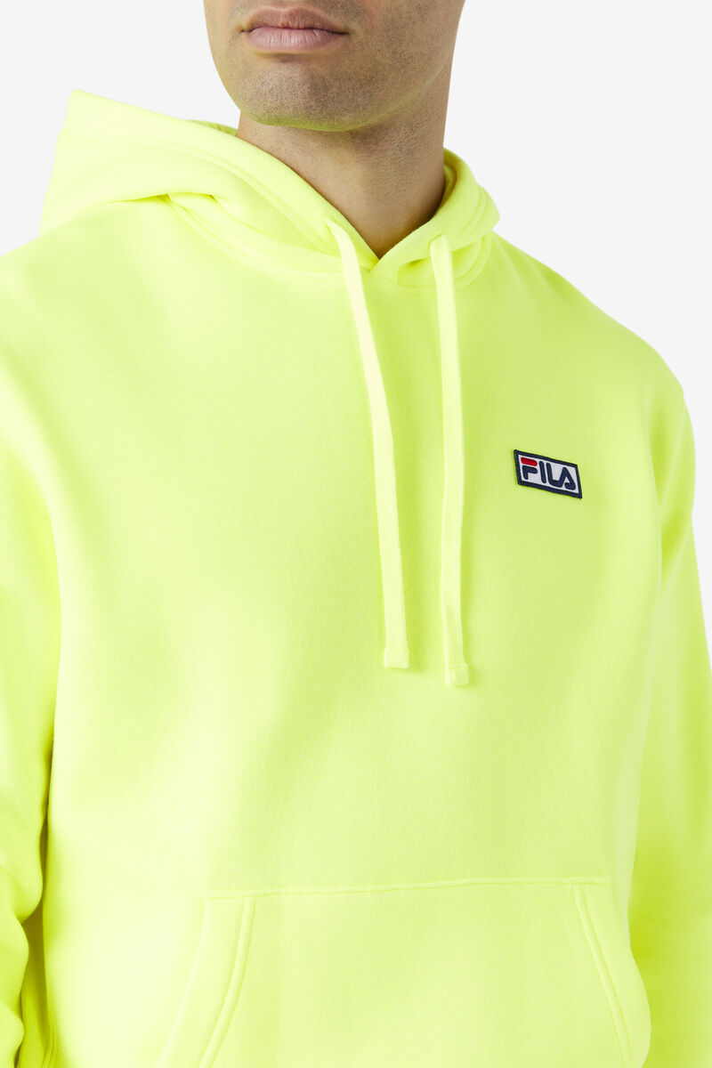 Yellow / Black Men's Fila Algot Hoodie Hoodies | BM6jFOTVxGk