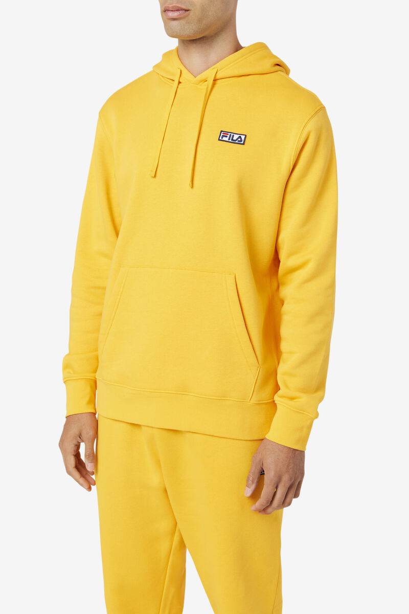 Yellow Men's Fila Algot Hoodie Hoodies | IP7pHubbgN2