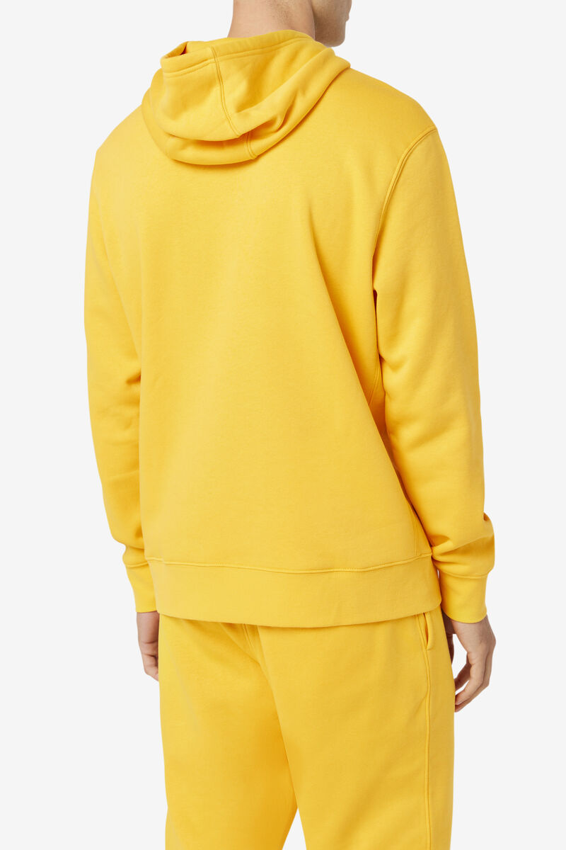 Yellow Men's Fila Algot Hoodie Hoodies | IP7pHubbgN2