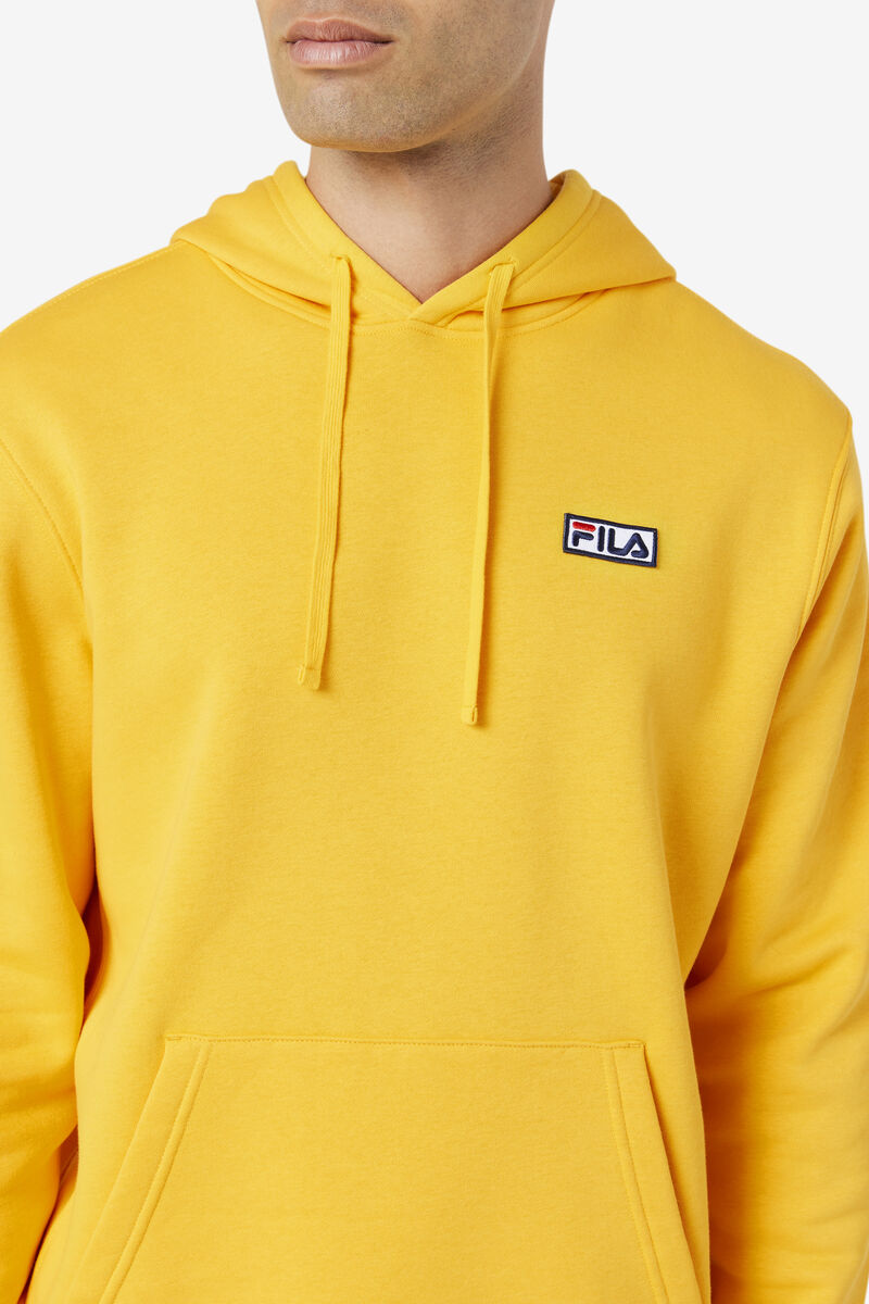 Yellow Men's Fila Algot Hoodie Hoodies | IP7pHubbgN2