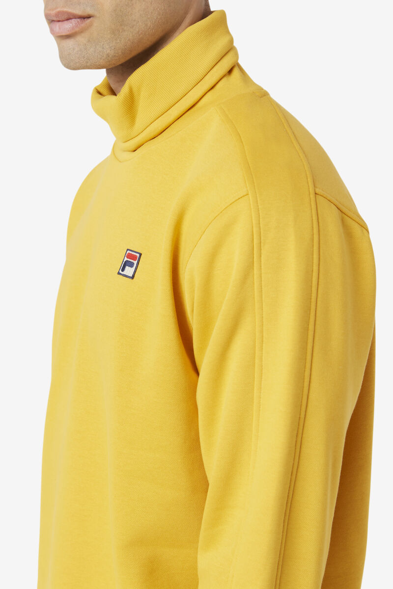 Yellow Men's Fila Noah Fleece Turtleneck Sweatshirts | Y5kfnkHfaf6